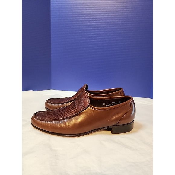 Florsheim Signature Brown Lizard Leather Loafers Mens 9.5 D main image 6